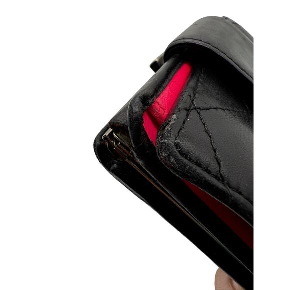 Chanel Black/White Quilted Ligne Cambon Bifold Kisslock Wallet*FULL Inclusion - Picture 12 of 16